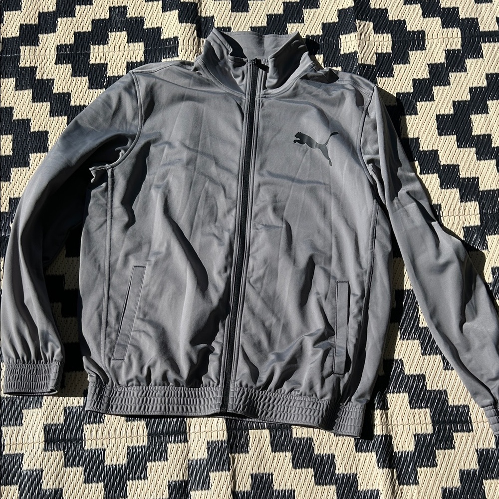 Puma Men's Charcoal Windbreaker